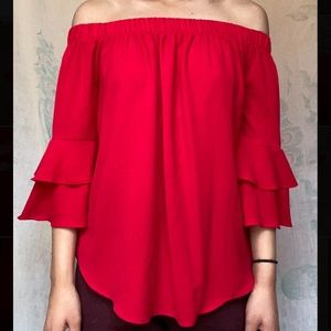Off the shoulder Mia Mia top